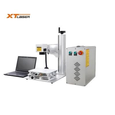 Metal Plastic Marking Fiber Laser Marker Engraver Machine 30W 50W