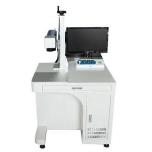 20W Desktop and White Style Fiber Laser Marking Machine for Metal and Nonmetal Materials