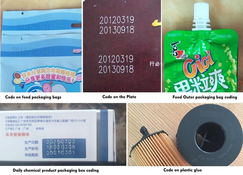 CO2 Desktop High Speed Laser Marking/Printing/Engraving Printer Machine for Food/Tobacco and Alcohol Package Coding