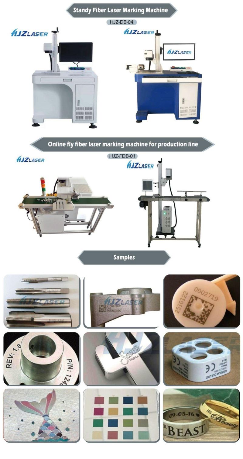 20W 30W 50W Raycus Jpt Metal Pen Conveyor Belt Fiber Laser Marking Machine Printing Machine