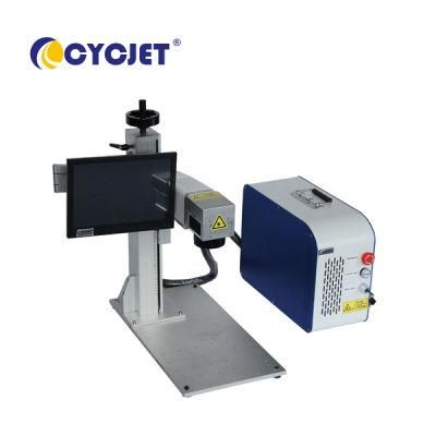 Cycjet Lf30 Portable Aluminum Oxide Logo Marking Laser Printer Machine on Metal