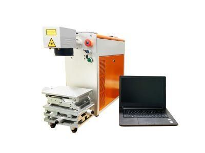 Stainless Steel Spoon Engraving 110*110mm Portable Fiber Laser Marking Machine 20W