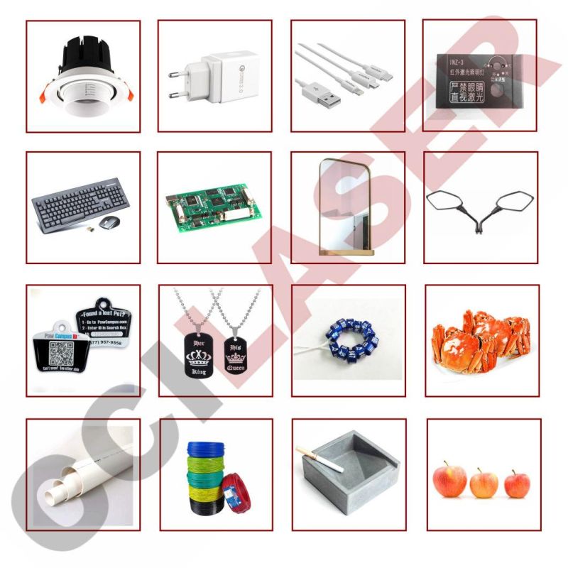Mini 20W 30W 50W 100W Raycus Jpt Mopa Fiber Laser Marking Machine Metal for Jewelry Silver Gold with Rotary for Ready Shipping