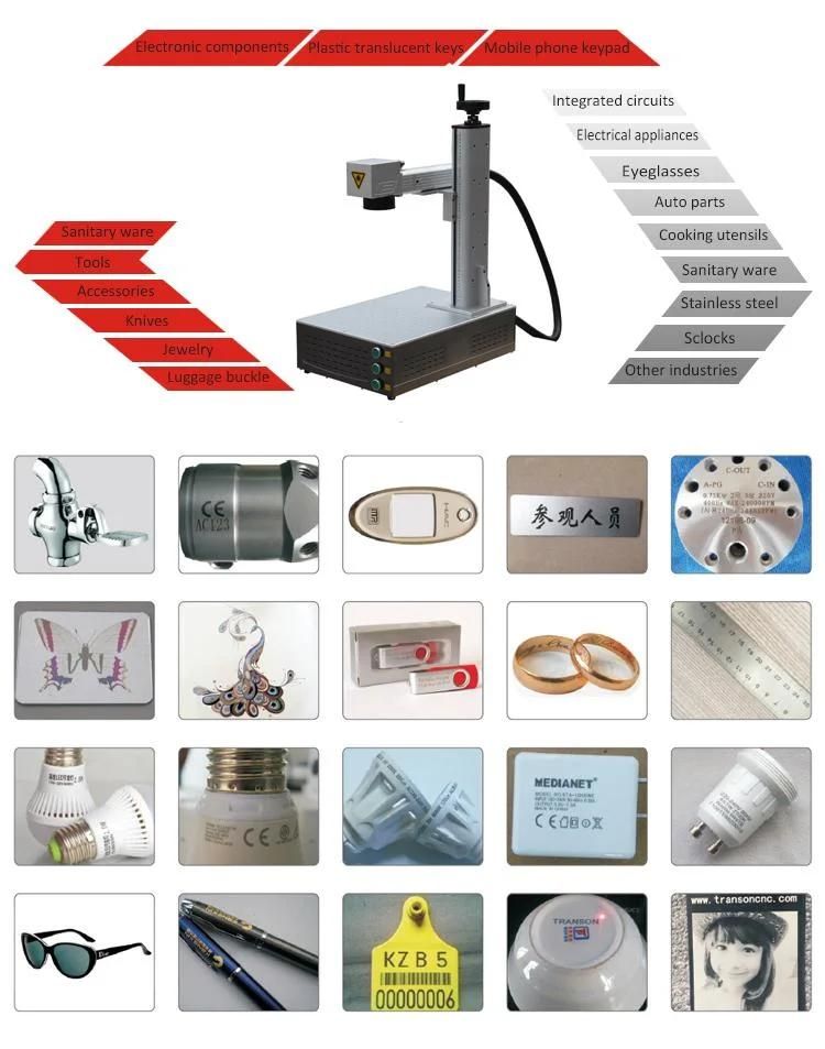 Wholesale Fiber Laser Marker Printer Silver Gold Jewelry Ring 20W