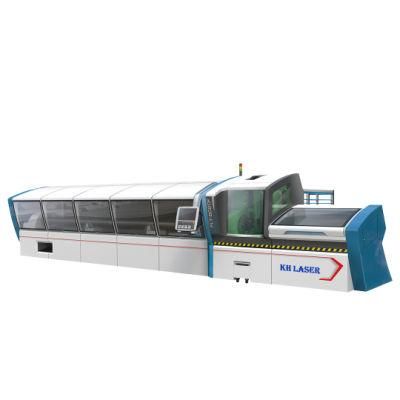 Kht-6020 Fully-Automatic Fiber Laser Tube Cutting Machine China Made