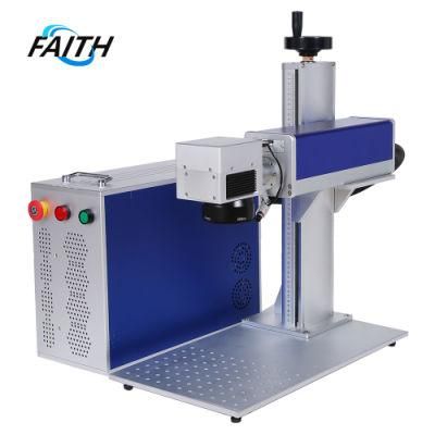 Faith 20/30/50/80W/100W 3D Color CO2 UV Fiber Production Line Galvo Fiber Laser Printer Marking CNC Engraving Machine for PVC PE Pipe