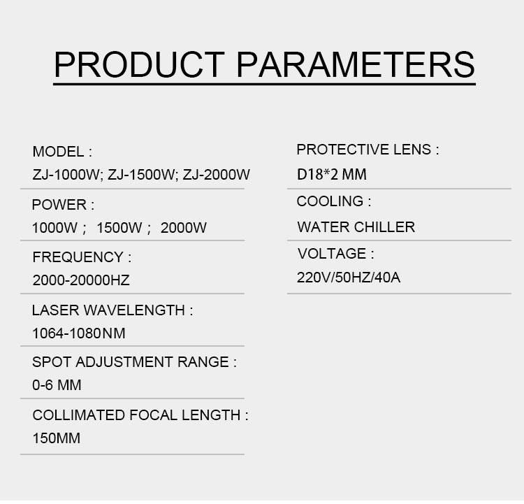 Lowest Price Portable 2000W Laser Welding Machine Laser Weld Machine for Metal