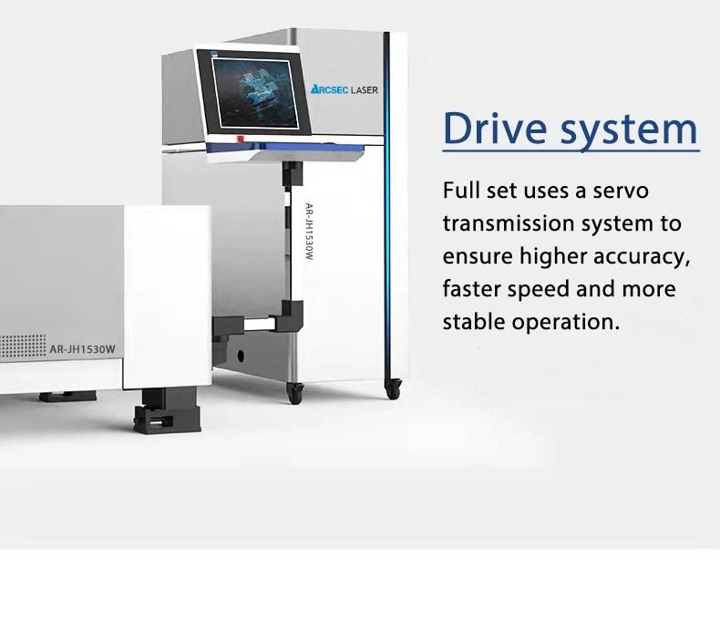 High Precision 1000W 3kw 4kw 6kw 8kw 15000W CNC Metal Plate and Pipe Tube Enclosed Exchange Platform Fiber Laser Cutting Machine Chuck Large Diameter