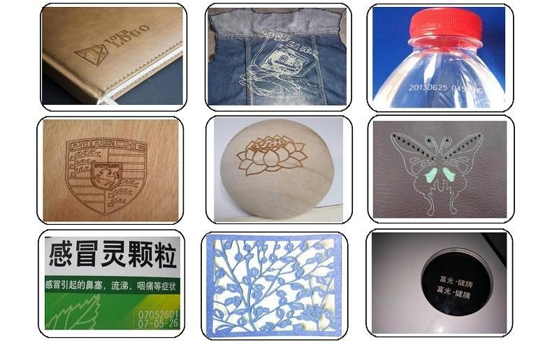 Factory Price 60W Leather Wear Wooden Button Laser Engraving Machine