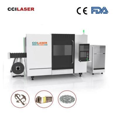 Cci Laser Metal Cutting Machine Plate Sheet Fiber Laser Cutting Machine with Exchange Table Tube Pipe Laser Cutter