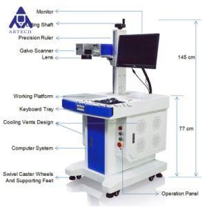 Round Pipe Tube Laser Marking Machine with Rotary Axis