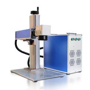 High Resolution Fiber Laser Marking Machine Beverage Bottle Cable Paper Printing Coder