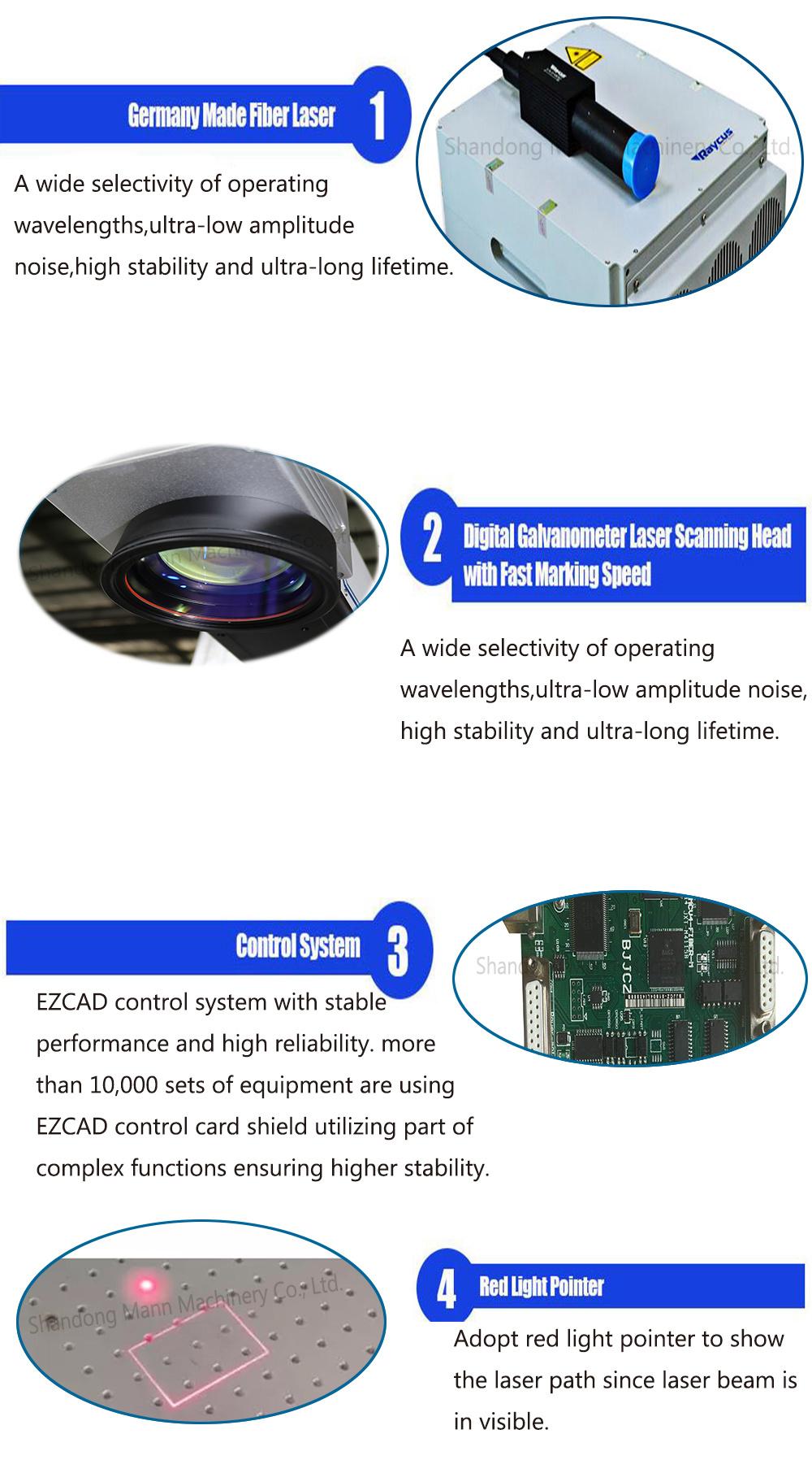 CNC Machine Fiber Laser 50W Marking Machine Date Code Engraver