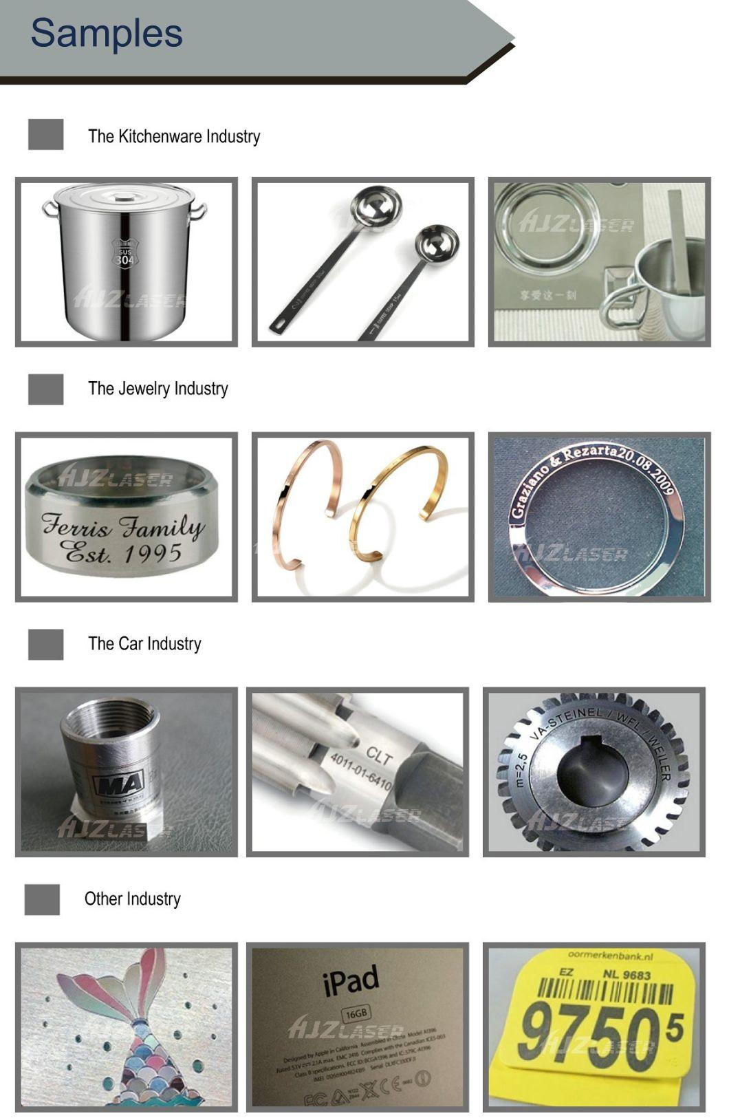 Fiber Laser Marking Machine for Button Battery High Speed Laser Engraving Pen Jewelry