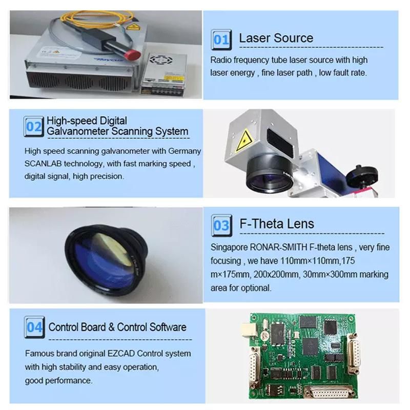 Ipg Raycus Sources Mini CNC Laser Marking Machine for Logo