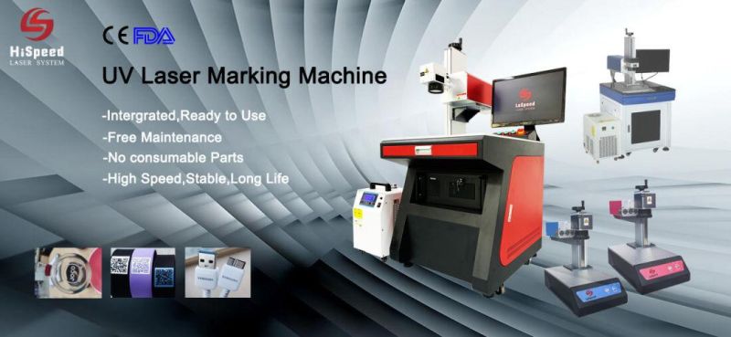 Glass Plastic 355nm 3W 5W 10W UV Laser Marking with Machine Protection Cover for Mono Crystal Silicon