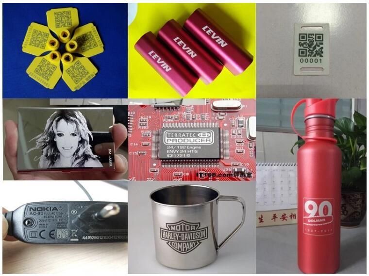 Metal Portable Mini Laser Marking Machine Price with Rotary Devices
