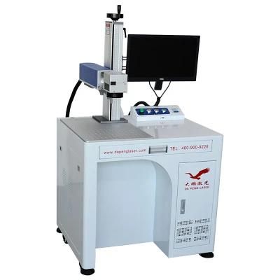 China Hot Sale Mini Portable Handheld Rotary Fiber Laser Marking Machine 20W Vin Number Sticker Printing Machine