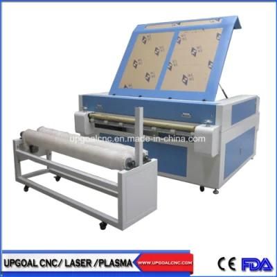 Double Heads 1600*1000mm CO2 Fabric Laser Cutting Machine