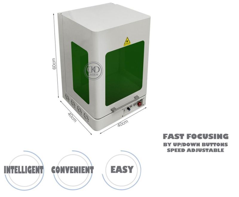 30kg Mini Enclosed Automatic Focusing Laser Engraverfor Plastic