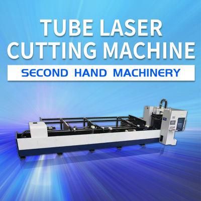Used Tube Fiber Laser Cutting Machine 500W / 750W / 1000W for Sale