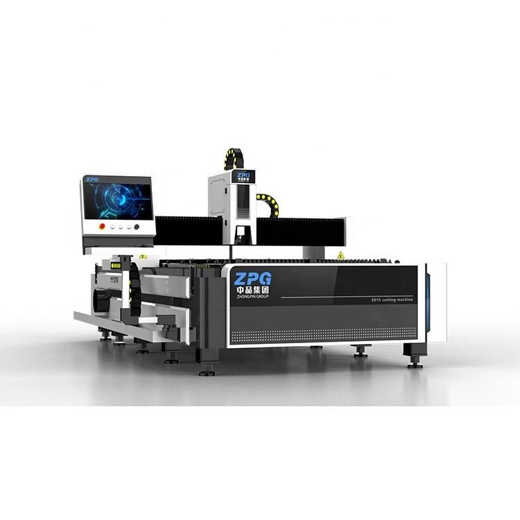 Zpg 1000W 1500W 2000W Stainless Steel Aluminum Cooper CNC Fiber Laser Cutting Machine for Carbon Steel Galvanized Sheet Metal Cutter Price