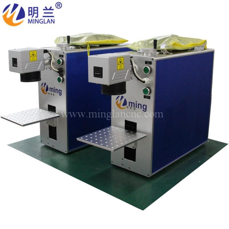 20W 50W Portable Color Jewelry Fiber Laser Marking Machine CNC Engraving for Metal Cutting Plastic 3D Logo Gold Chain Number Plate Galvo YAG Subsurface Printing
