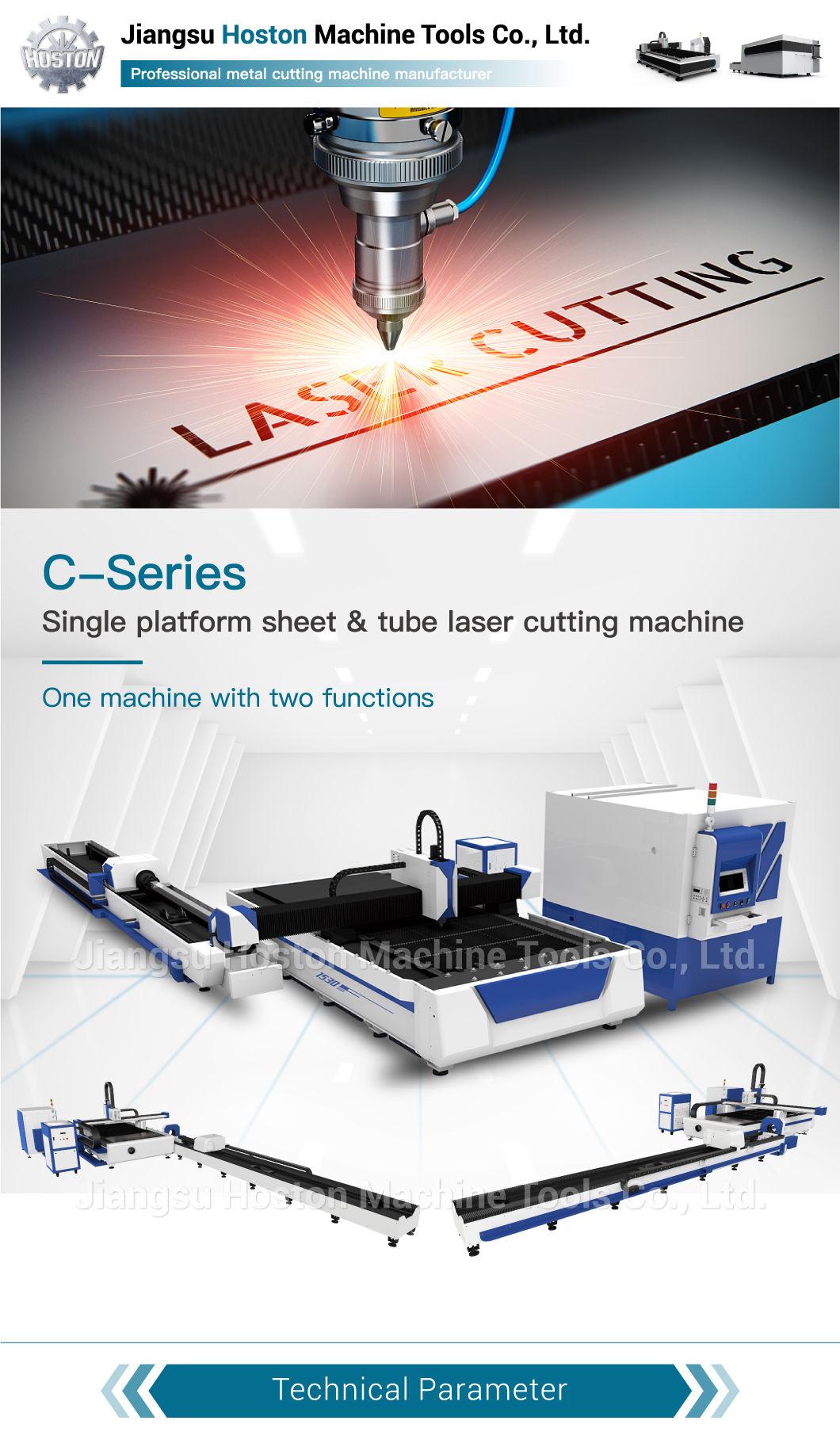 CNC Sheet Metal Fiber Laser Cutting Machine Combine Tube Cutting and Sheet Cutting