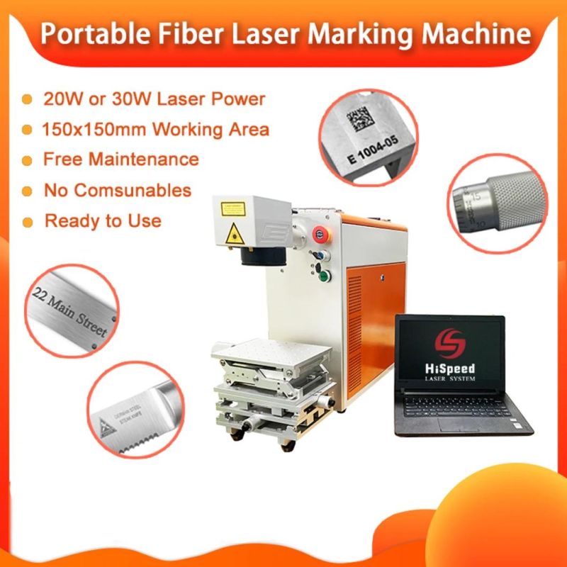 Hispeed Key Chain Laser Marking Portable Fiber Laser Marking Machine