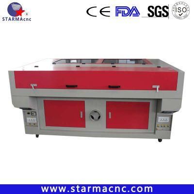 Leather Fabric Laser Cutting Machine Double Head with Competitive Price 1600*1000mm