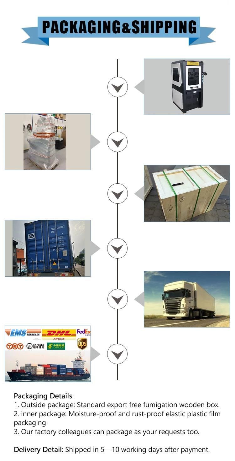 Automatic Full Cover 20W 30W 50W Fiber Laser Marking CNC Router Machine