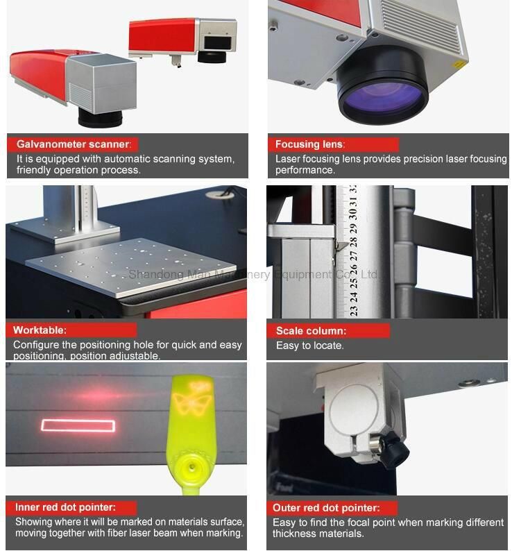 Electronic Elements Laser Marking Machine Price with Lift Shaft 600mm