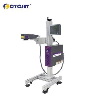 Cycjet Colorful Printing Laser Marking Machine on Grey PVC Pipe