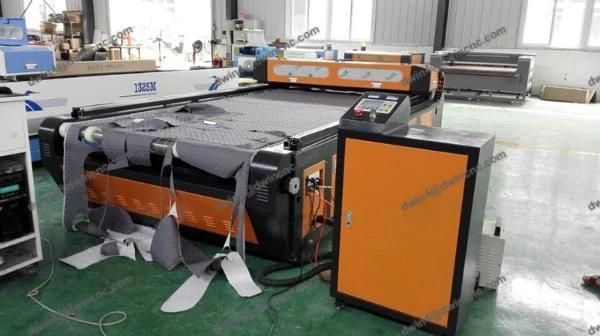 60W 80W Cloth Laser Cutting Machine with Auto Feeding System