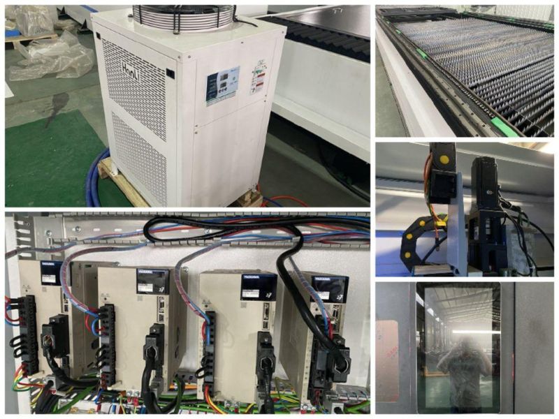 1000-3000W Steel Fiber Laser Cutting Machine with Climbing Type Exchange Platform