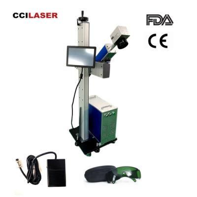 Professional Cable and Pipe Marking Machine 30W 50W Fiber Laser Marking Machine for PVC PE PPR with Encoder and Meter Counter