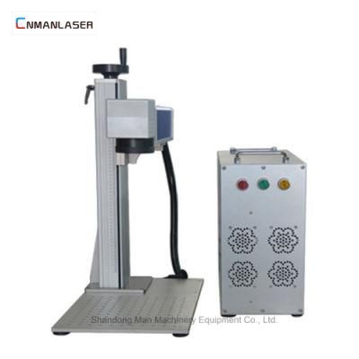 Metal Nonmetal 30W 20W Optical Fiber Color Laser Marking Machine