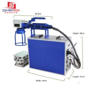 Portable Fiber Laser Marking Machine Raycus 20W 30W 175X175mm Jewelry Ring IC Parts Metal Engraving Machines