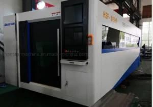 Han Star Ce Standard 3015/4015/4020/6020/6015 Full Closed Laser Glass Cabin China CNC Metal Steel Carbon Aluminum Stainless Fiber Laser Cutter