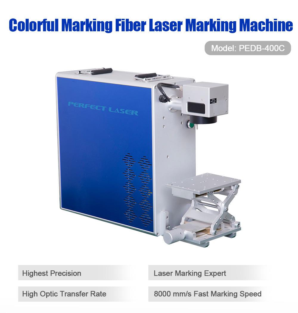 Poartable Mopa 20W Stainless Steel Color Fiber Laser Marking Engraving Machine
