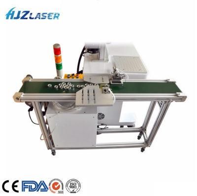 20W 30W High Speed Fly Fiber Laser Wire Cable Pipe Marking Machine for Production Line