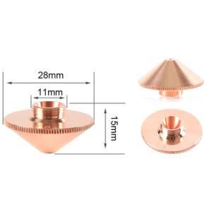 Laser Nozzle Substitute Single Layer Nozzle Laser Cutting Consumables for Precitec Caliber 0.8mm to 5.0mm