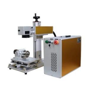 Copper Brass Tube Marking and Cutting by 30W 50W Fiber Laser Marking Engraving Machine