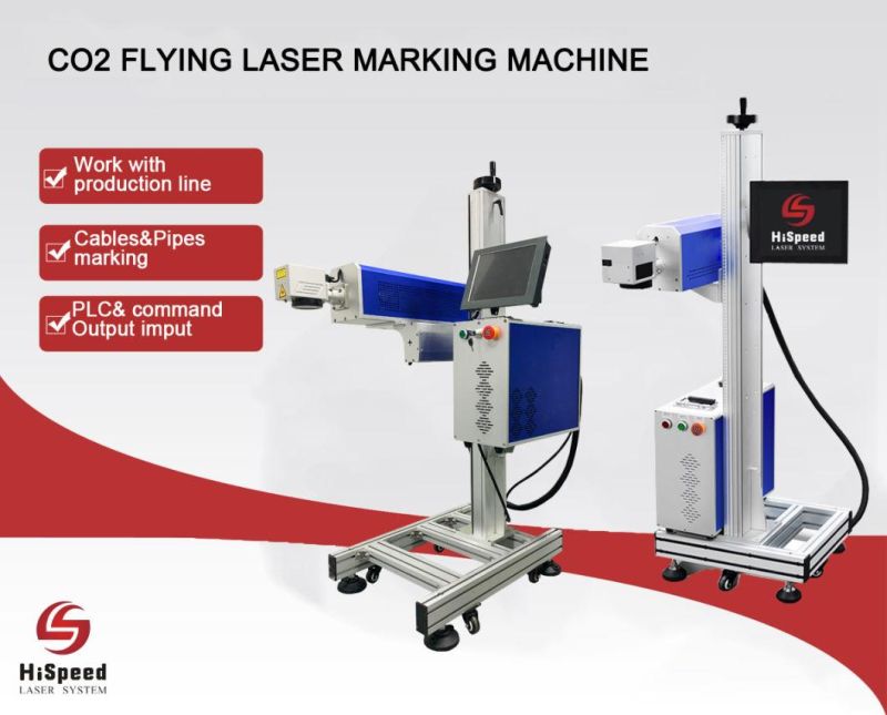 Industry Factory Online Flying CO2 Laser Marking Machine for Coding Date on Bottle 20W 30W Fiber Laser Printer