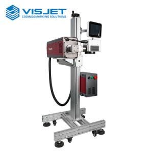 10W 30W 50W High Quality Fast Speed Fully Automatic Metal Pipe CO2 Laser Marking Machine