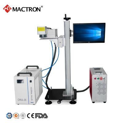 Industrial Flying UV Laser Printer 3W Food Package UV Laser Marking Machine for Date Printing