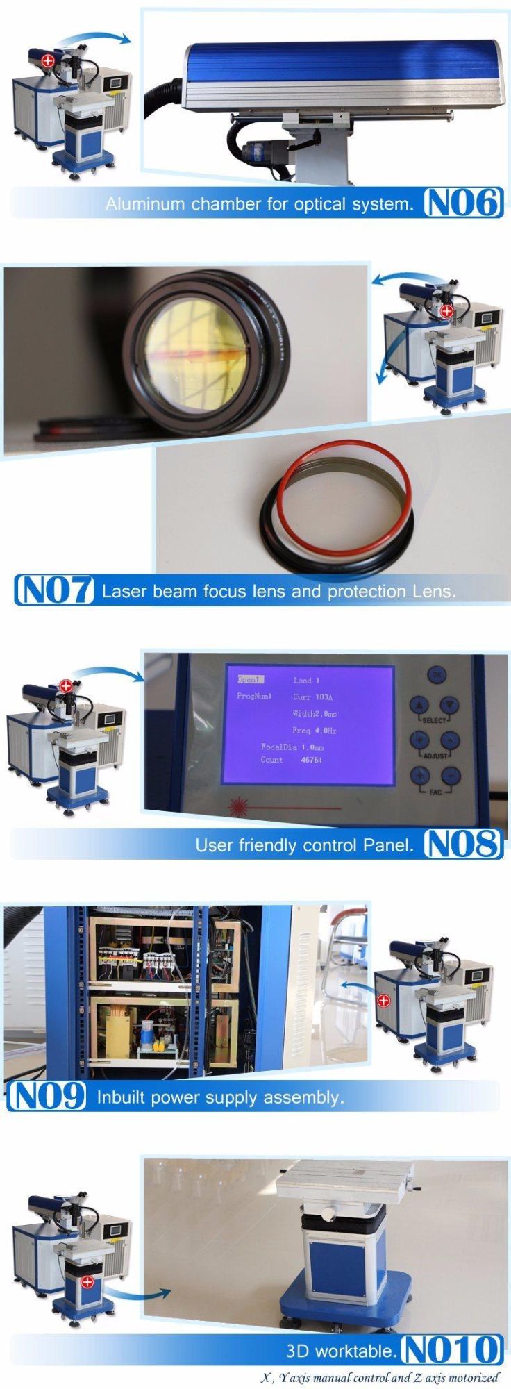 High Frequency 200W 300W Laser Machine for Mould Welding