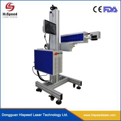 Industry Factory Online Flying CO2 Laser Marking Machine for Coding Date on Bottle 20W 30W Fiber Laser Printer