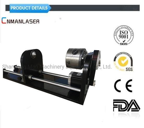 Glass Cylinder 4 Wheel Roller Type Rim-Drive Rotary Attachment Rotation Axis for CO2 Laser Engraving and Cutting Machine