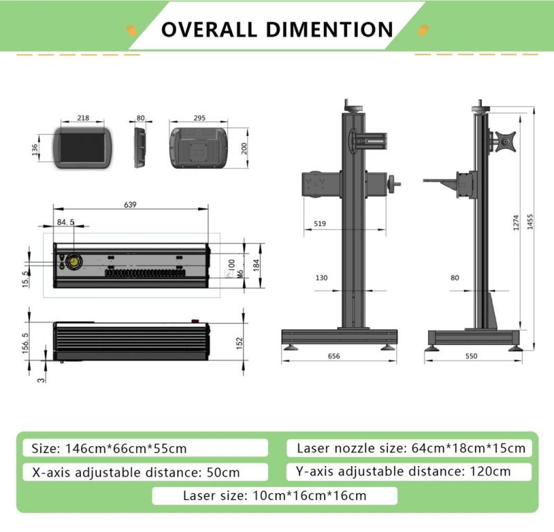 Lueb C02 Flying Laser Marking Machine for PVC Card Signature and Logo Marking